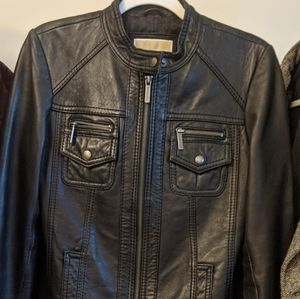 Michael kors leather jacket